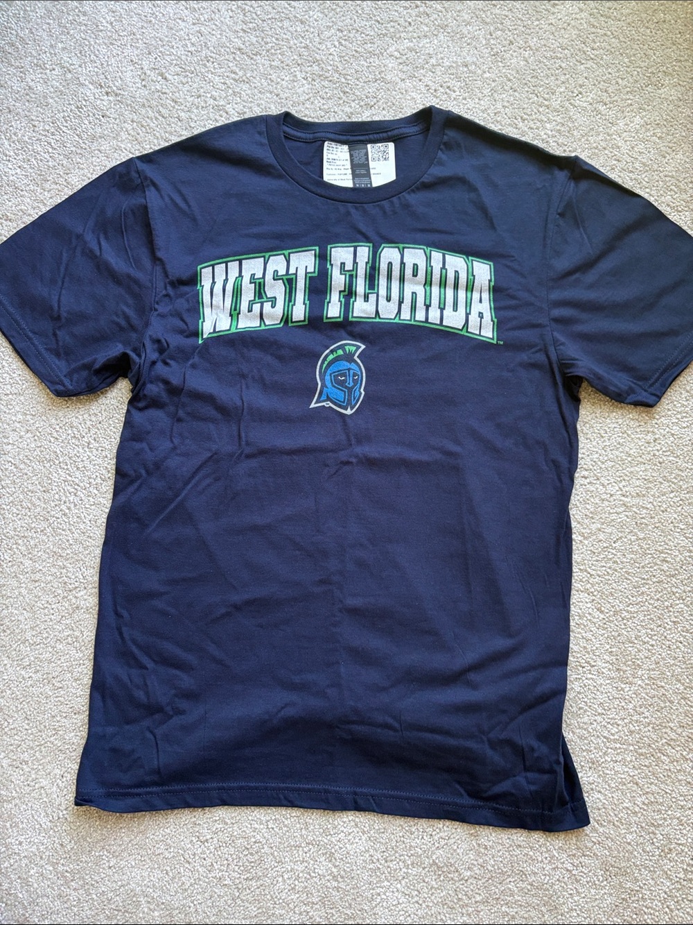 West Florida Navy Short Sleeve Collegiate Tee